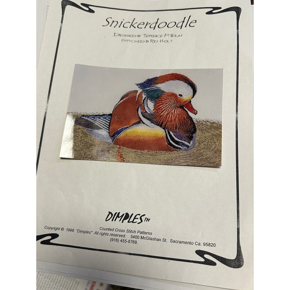 Dimples Designs SNICKERDOODLE Mandarin‎ Wood Duck Terrence Nolan
